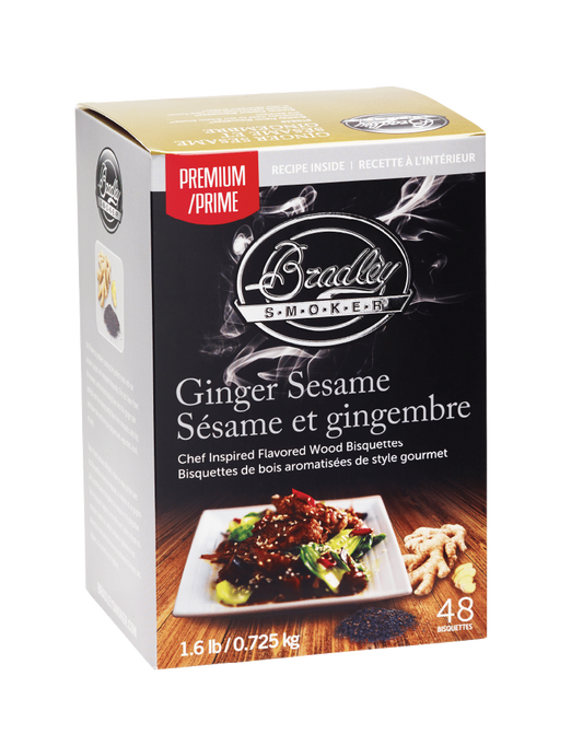 Ingefära Sesambisquettes för Bradley Smokers