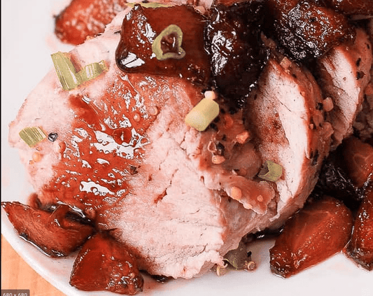 Smoked Pork Tenderloin With Plum-Cassis Recipe