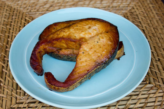 Super Easy Smoked Salmon Steaks